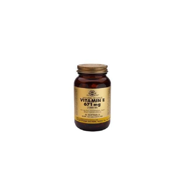 Solgar Vitamin E 671mg (1000iu) 50 μαλακές κάψουλες